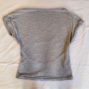 Backless Gray Shirt | Size S